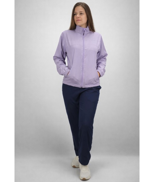 Conjunto Tactel Elastano Forrado Agasalho Butu Biru Lilás Marinho